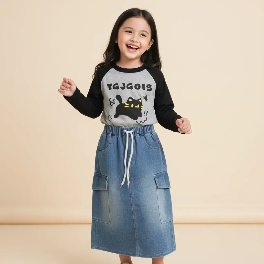 Set Girls Cats Nice Skirt - Foto 1