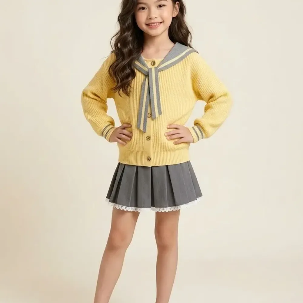 Set Girls Terracotta Mini Skirt — tampilan lain