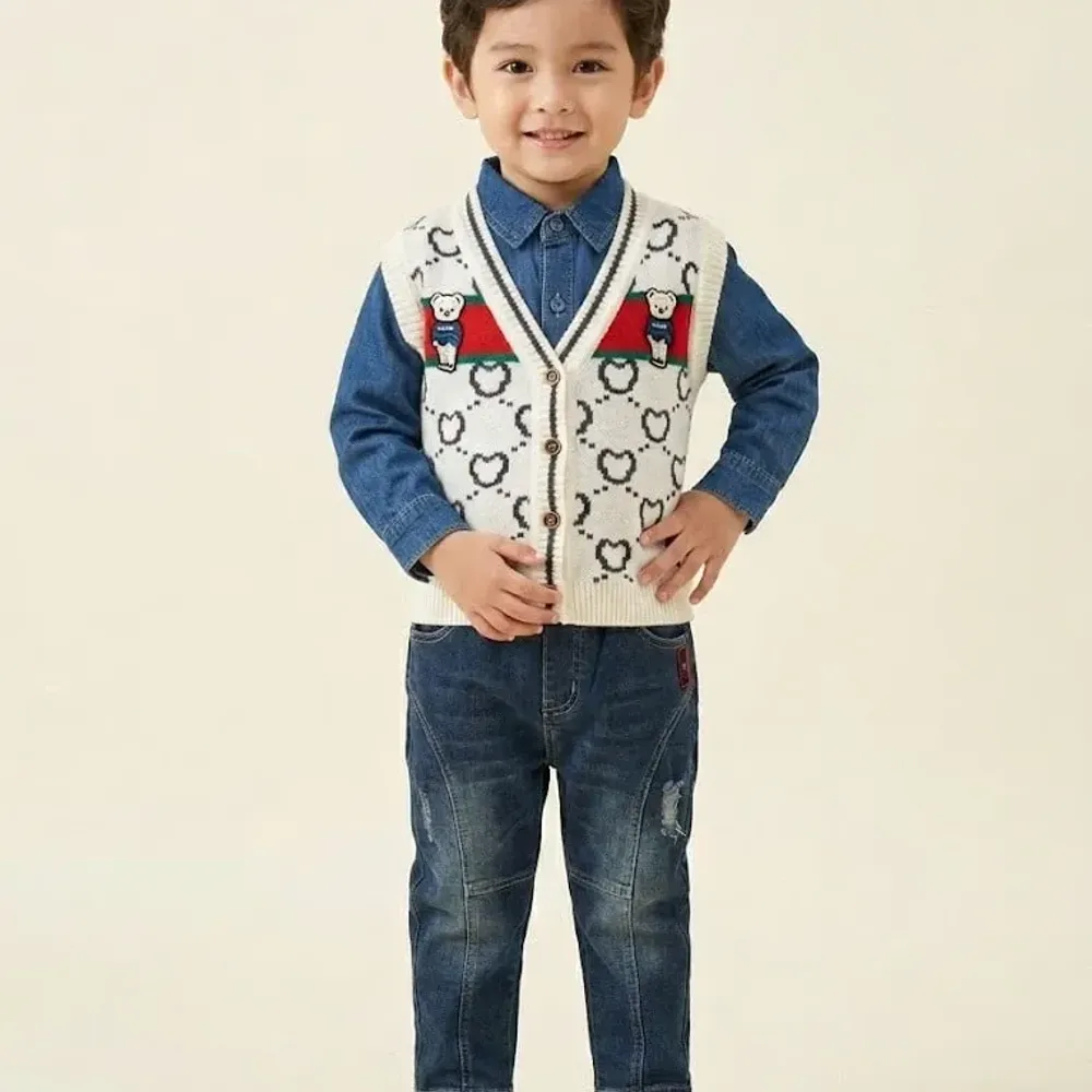 Set Boys River Vest Bear - Foto 2