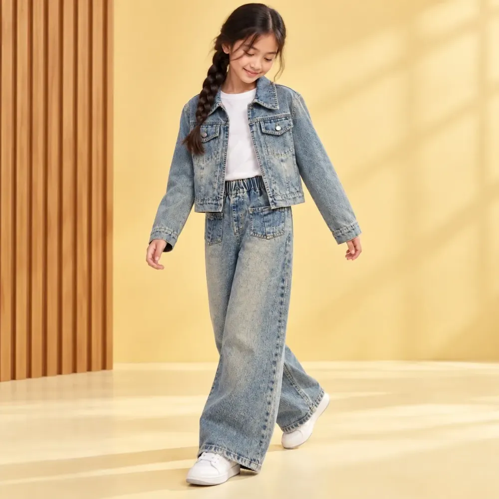 Set Girls Front Pocket Denim