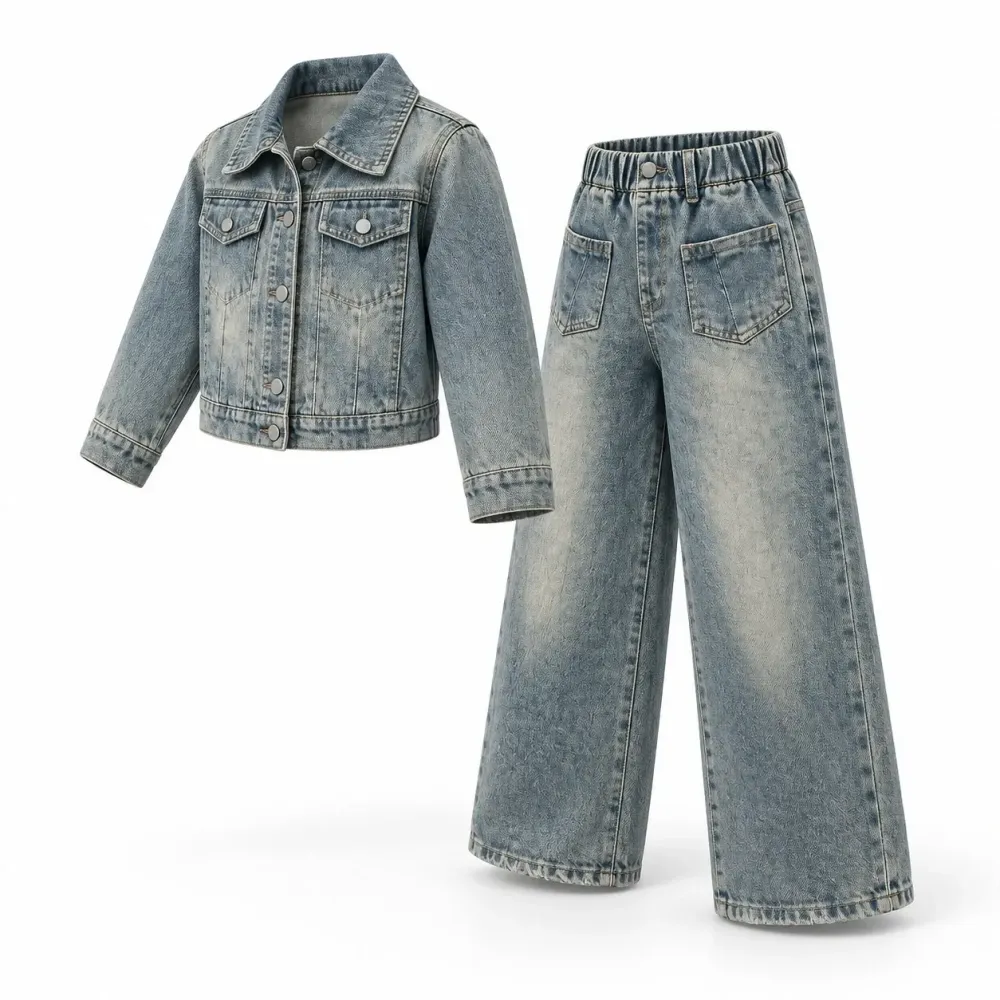 Set Girls Front Pocket Denim