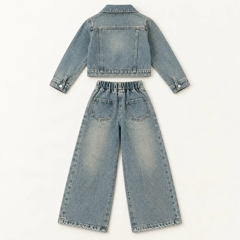 Set Girls Front Pocket Denim