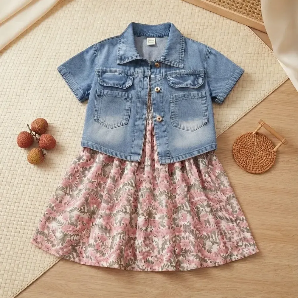 Set Girls Delicate Flower Charm