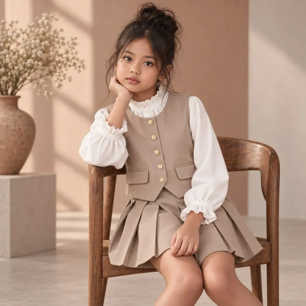 Set Girl Brownie Vest City