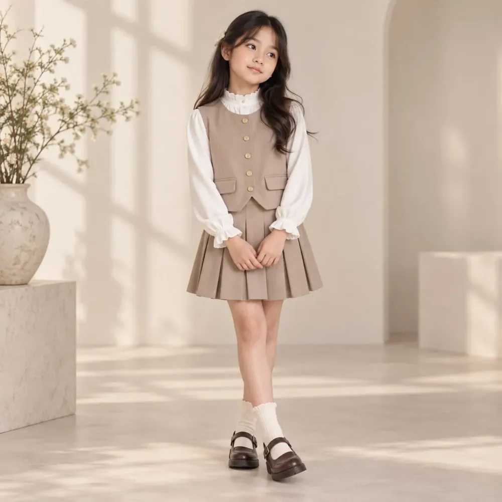 Set Girl Brownie Vest City