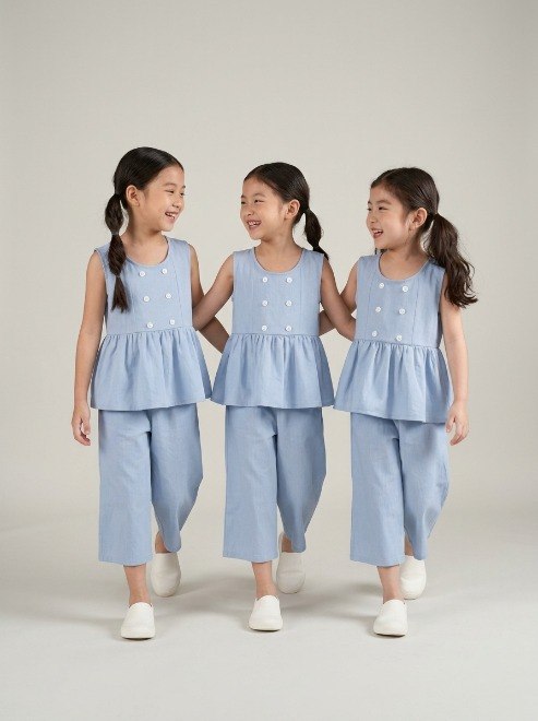 Set Girls Denim Stylish Wash - Foto 5