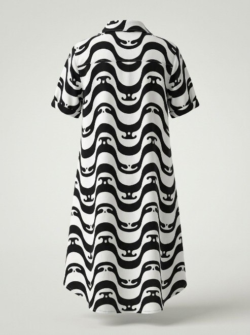 Setelan Kerut Wavy Long Line - Foto 4