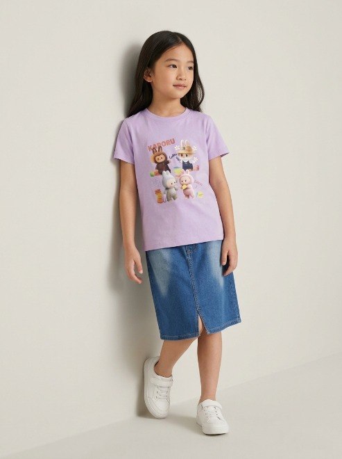 Set Girl Labubu Skirt Dazzling Love — tampilan lain