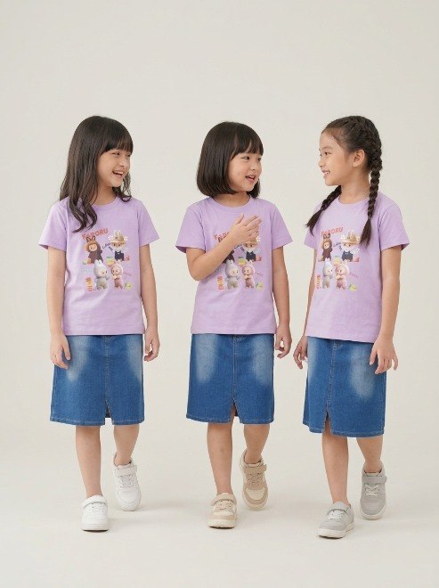 Set Girl Labubu Skirt Dazzling Love - Foto 3