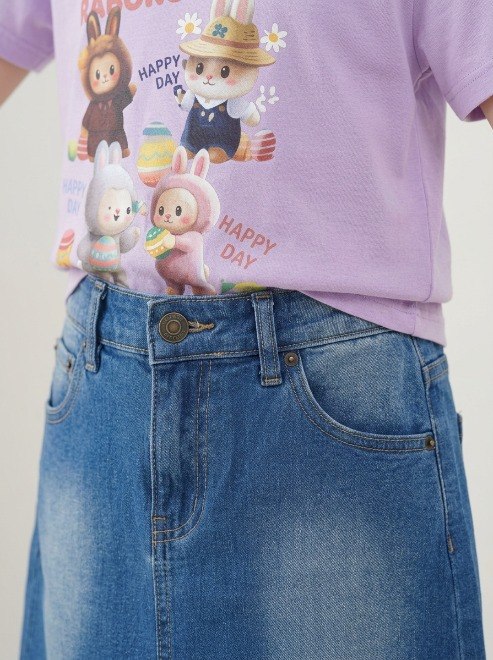 Set Girl Labubu Skirt Dazzling Love
