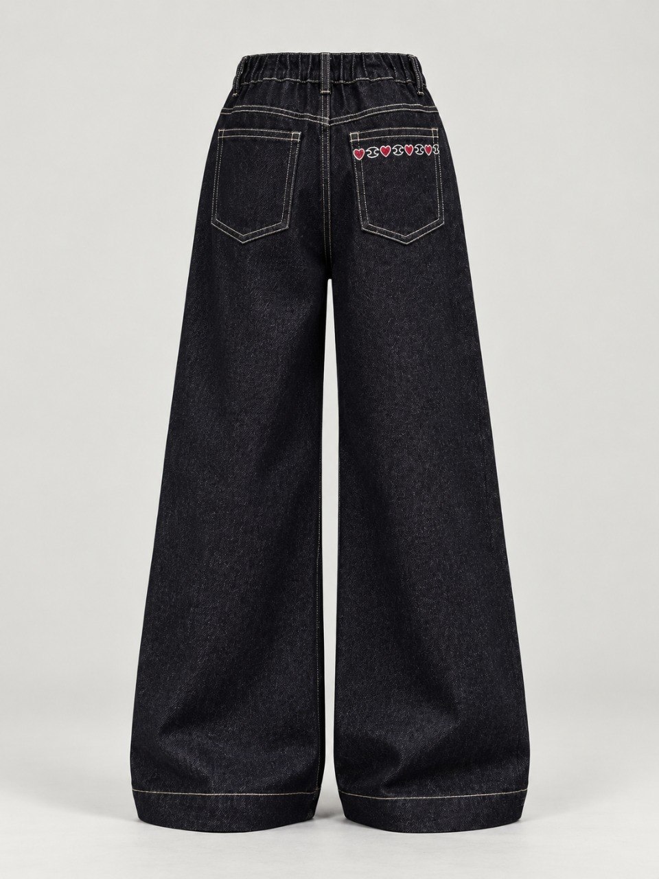 Pants Girl Polished Black Denim