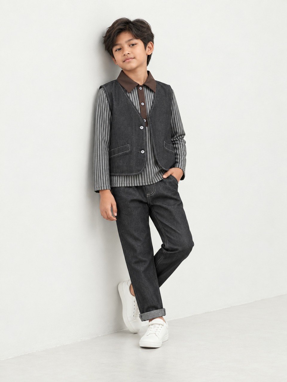 Set Boys Denim Ensemble — tampilan lain