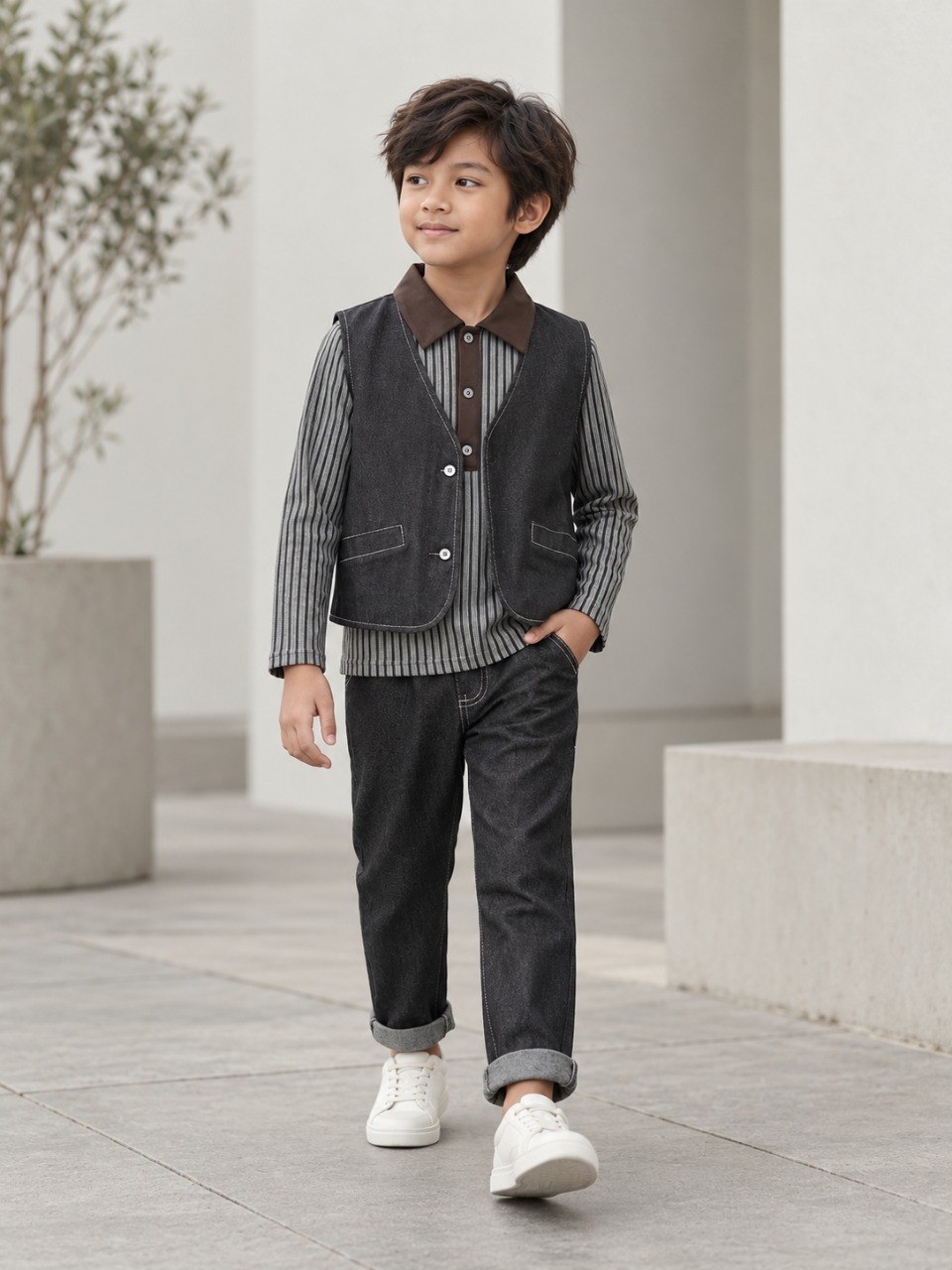 Set Boys Denim Ensemble
