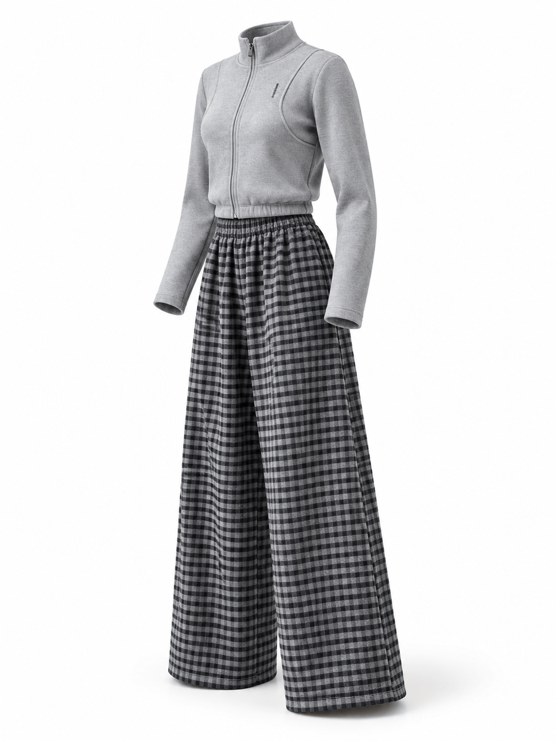 Set Girls Grey Tartan Swag - Foto 1