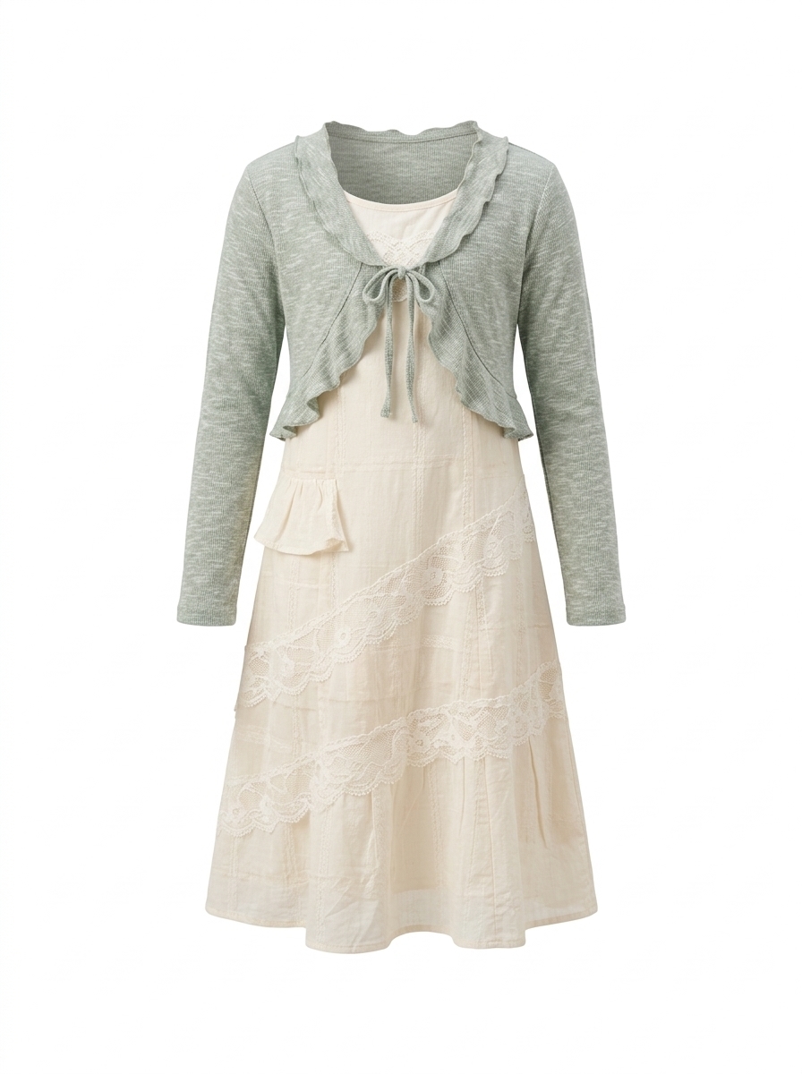 Dress Girls Ethereal Ivory