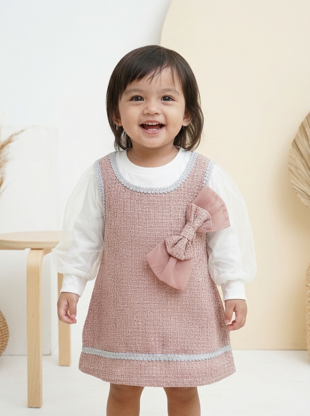 Dress Girl Sweet Slim Pocket — tampilan lain