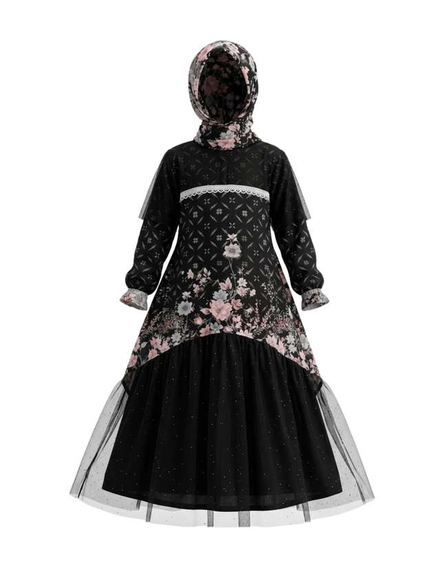 Gamis Noir Black Glams