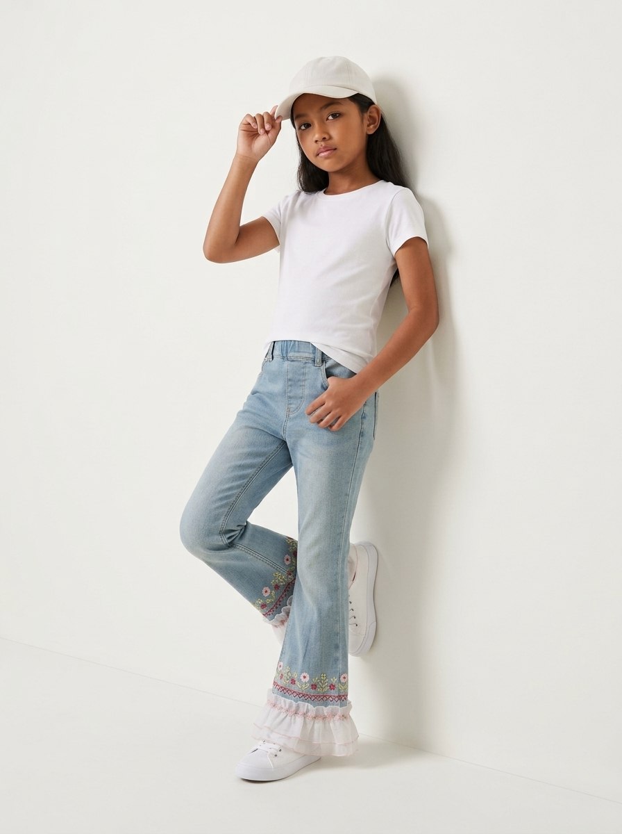 Pants Girls Chic Flare Jeans