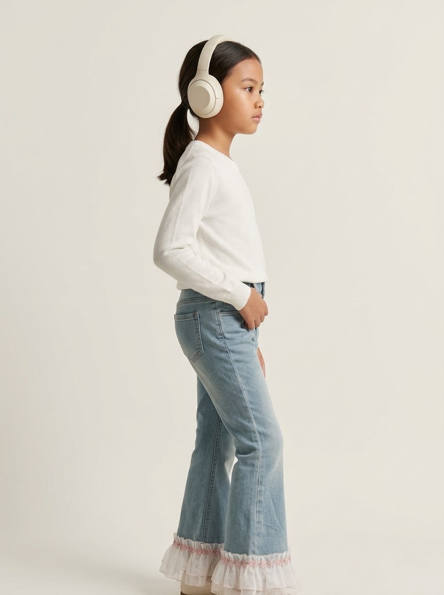 Pants Girls Chic Flare Jeans