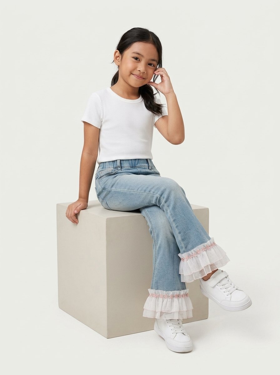 Pants Girls Chic Flare Jeans - Foto 7