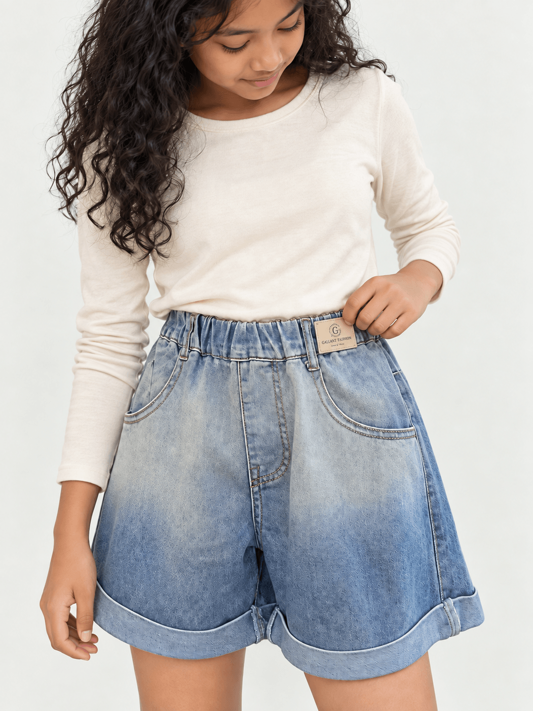 Pants Girl Short Ori Denim - Foto 6