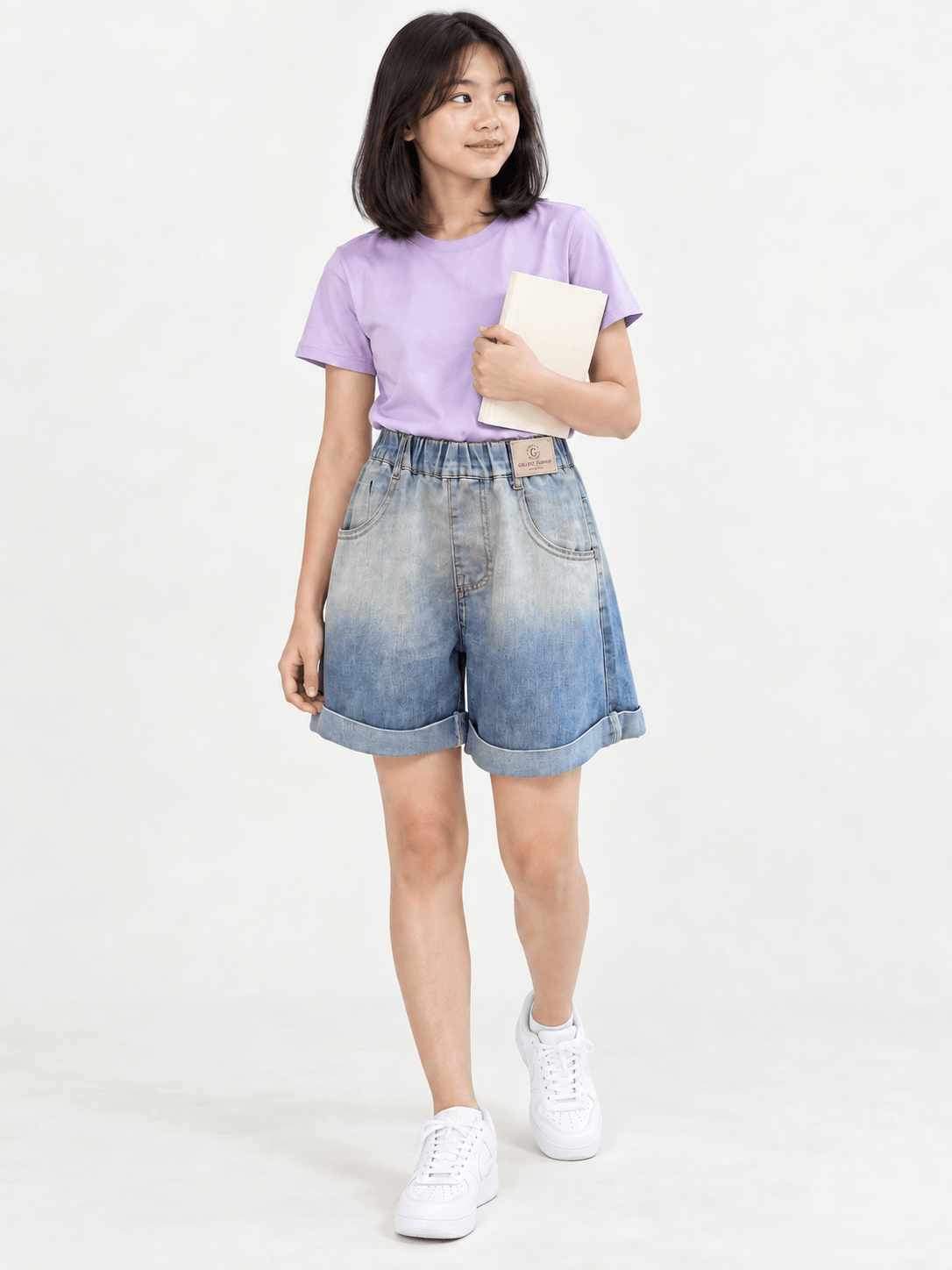 Pants Girl Short Ori Denim