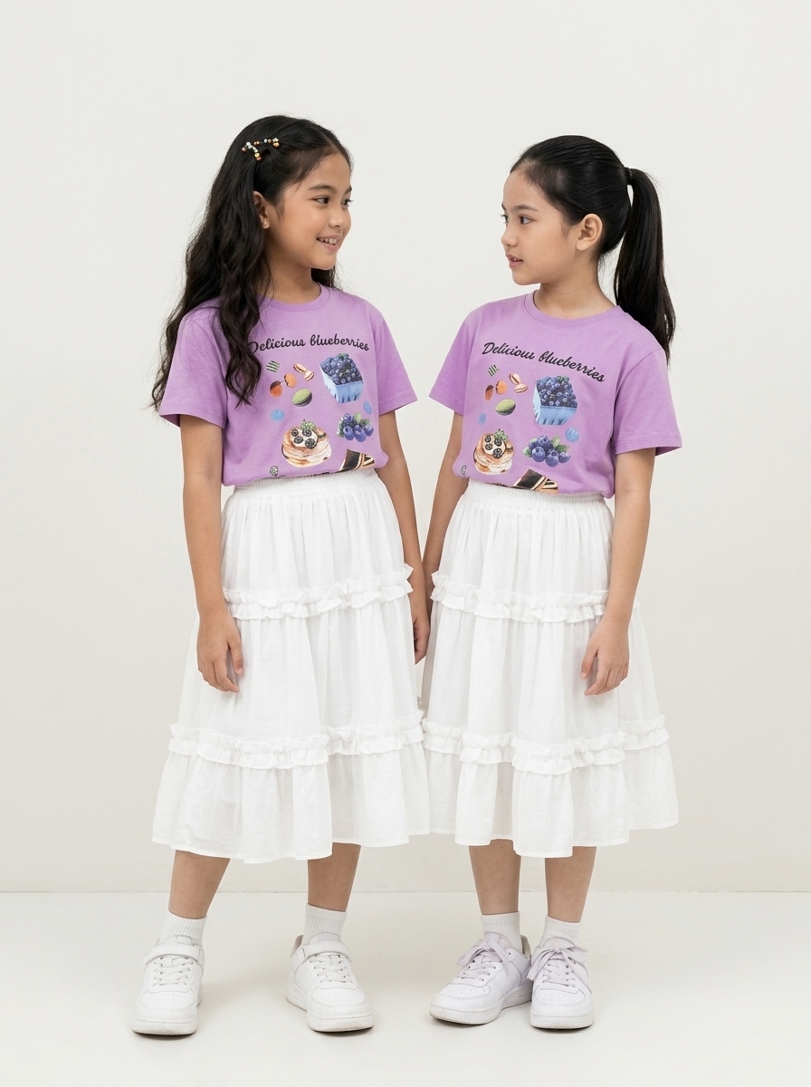 Set Girls Delicious Berry Skirt - Foto 4