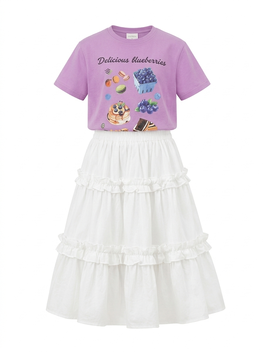 Set Girls Delicious Berry Skirt