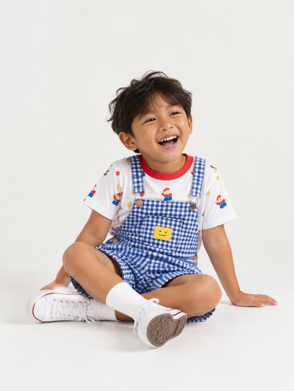 Setelan Anak Tartan Robbots