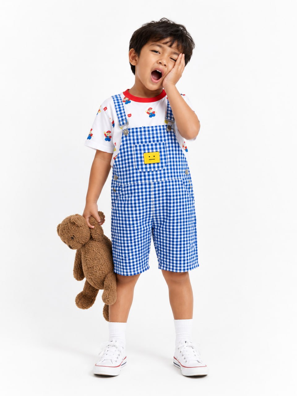 Setelan Anak Tartan Robbots