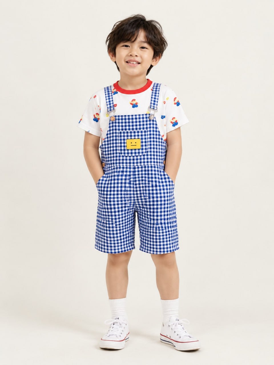 Setelan Anak Tartan Robbots