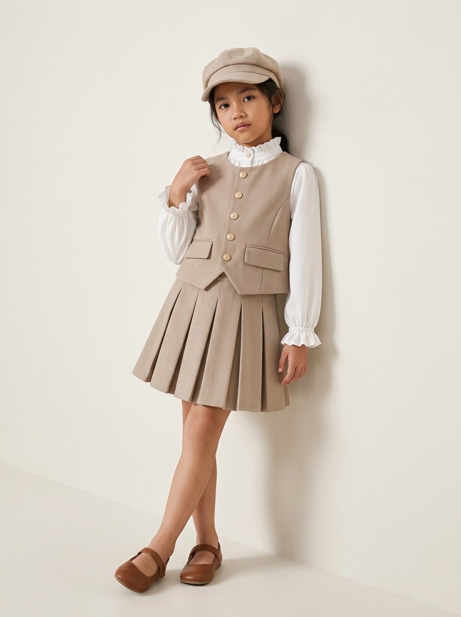 Set Girl Brownie Vest City