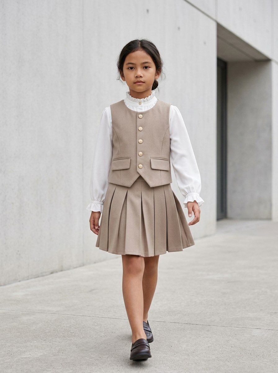Set Girl Brownie Vest City