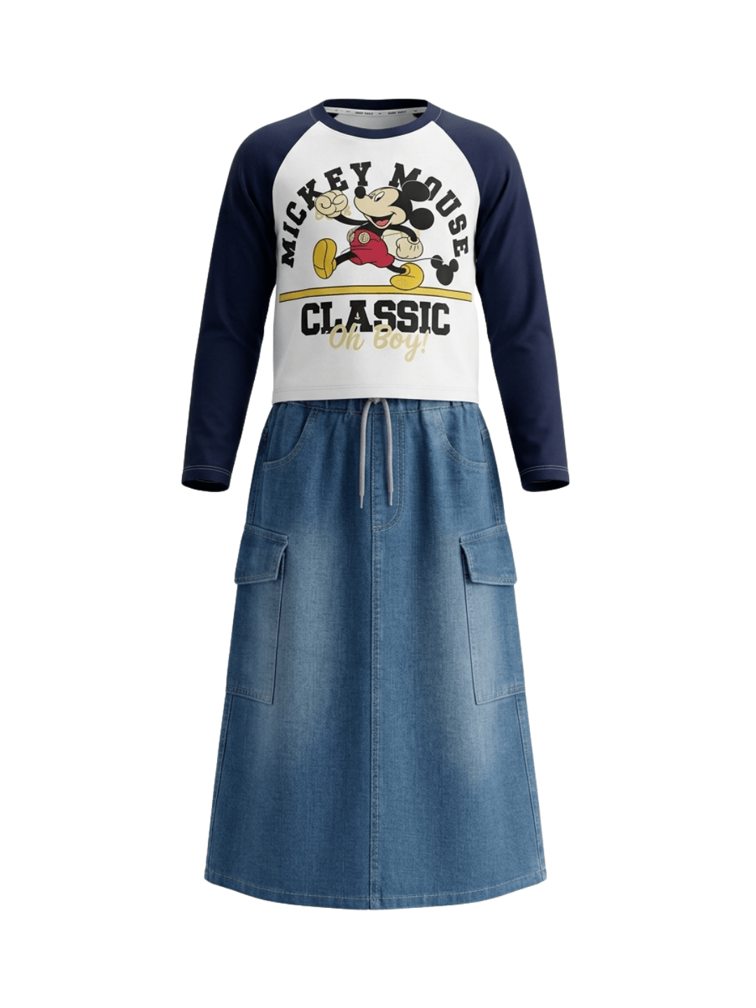 Set Girl Classic Micky Mouse