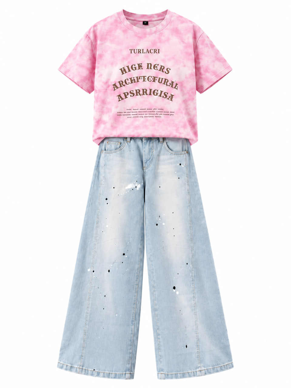 Set Girls Chic Tie-dye