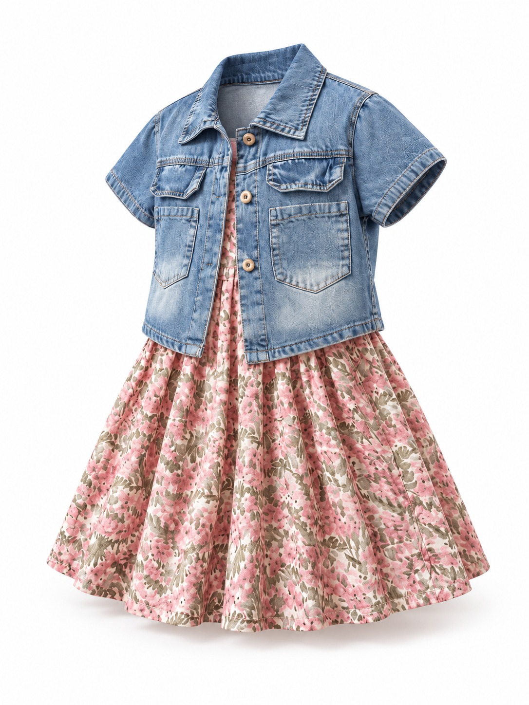 Set Girls Delicate Flower Charm