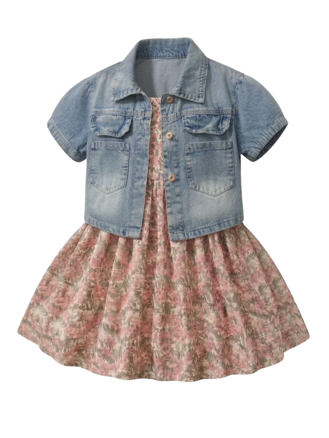 Set Girls Delicate Flower Charm