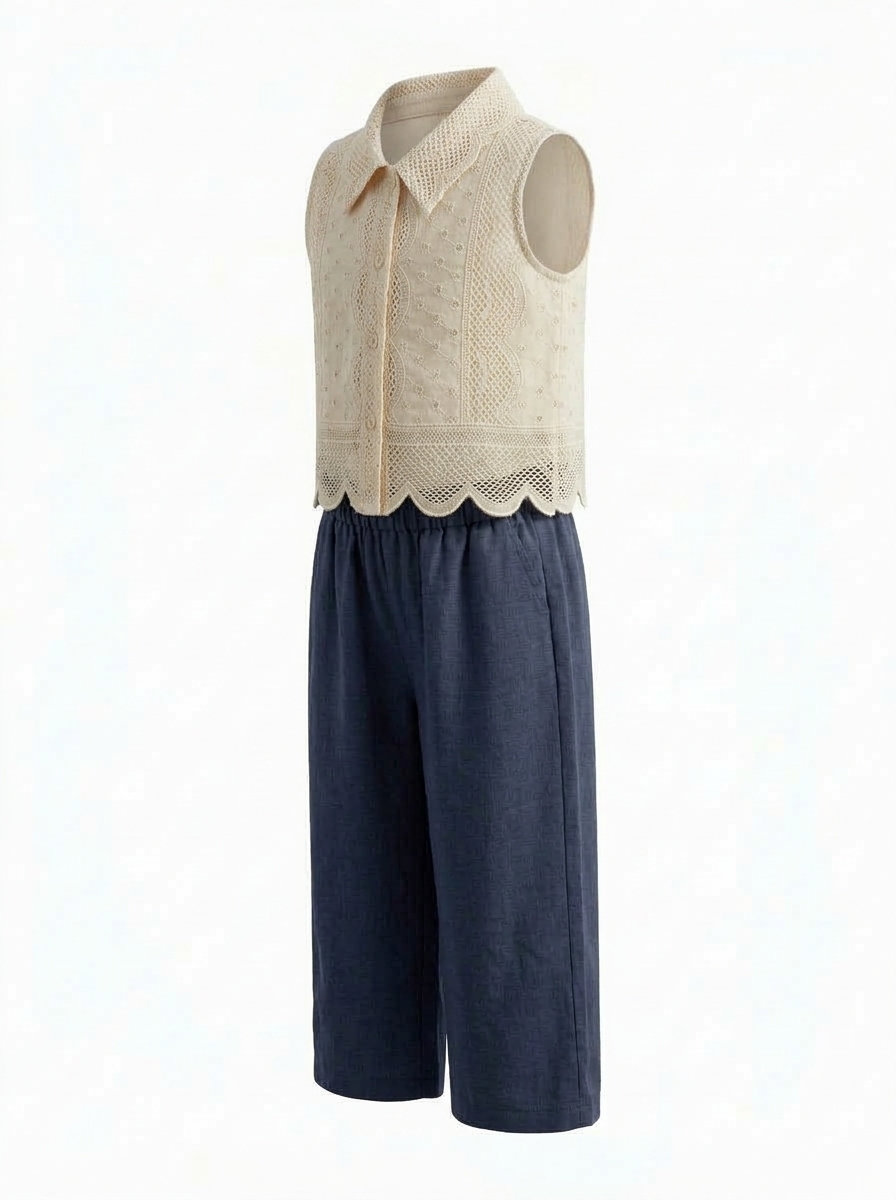 Set Girls Eyelet Sleeveless - Foto 1