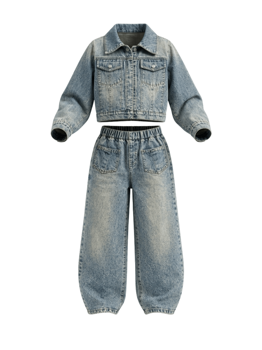 Set Girls Front Pocket Denim