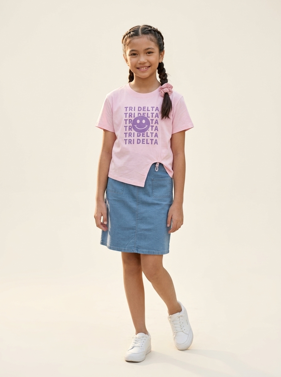 Set Girl Skirt Smile Tridelta