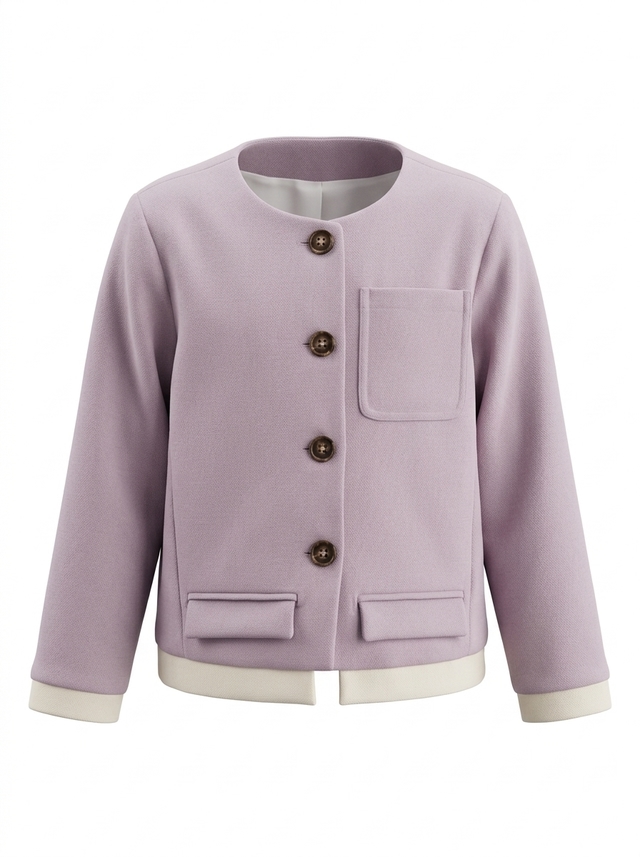 Tops Girl Whimsical Violet Knit