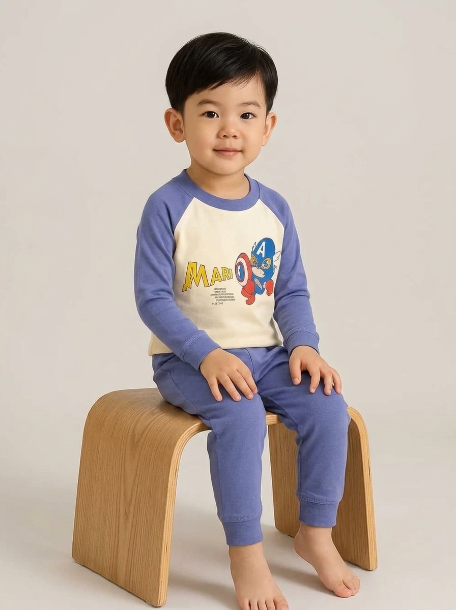 Set Boys Marvel Captain Thems Suit