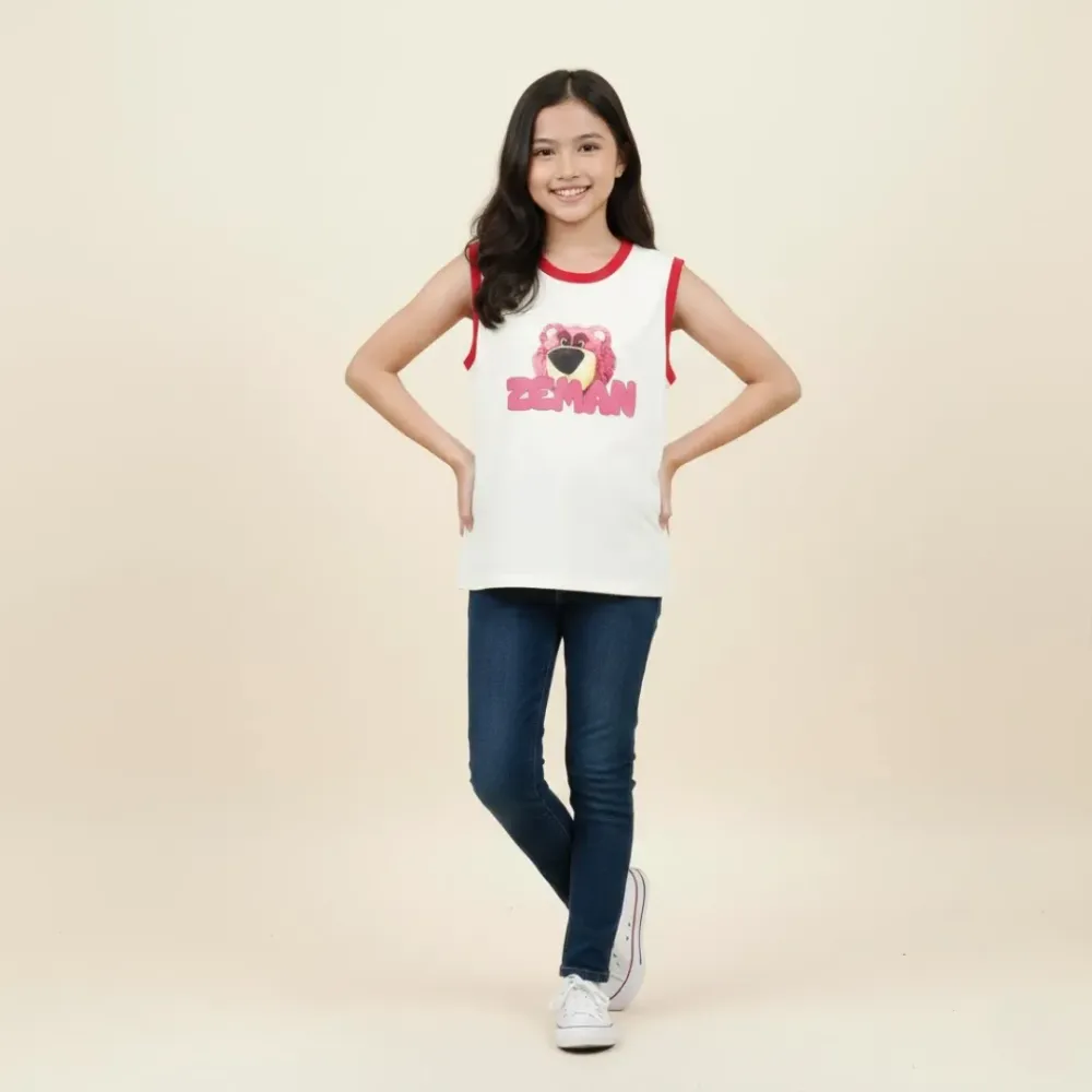 Tops Girls Zeman Angry Lotso Purple