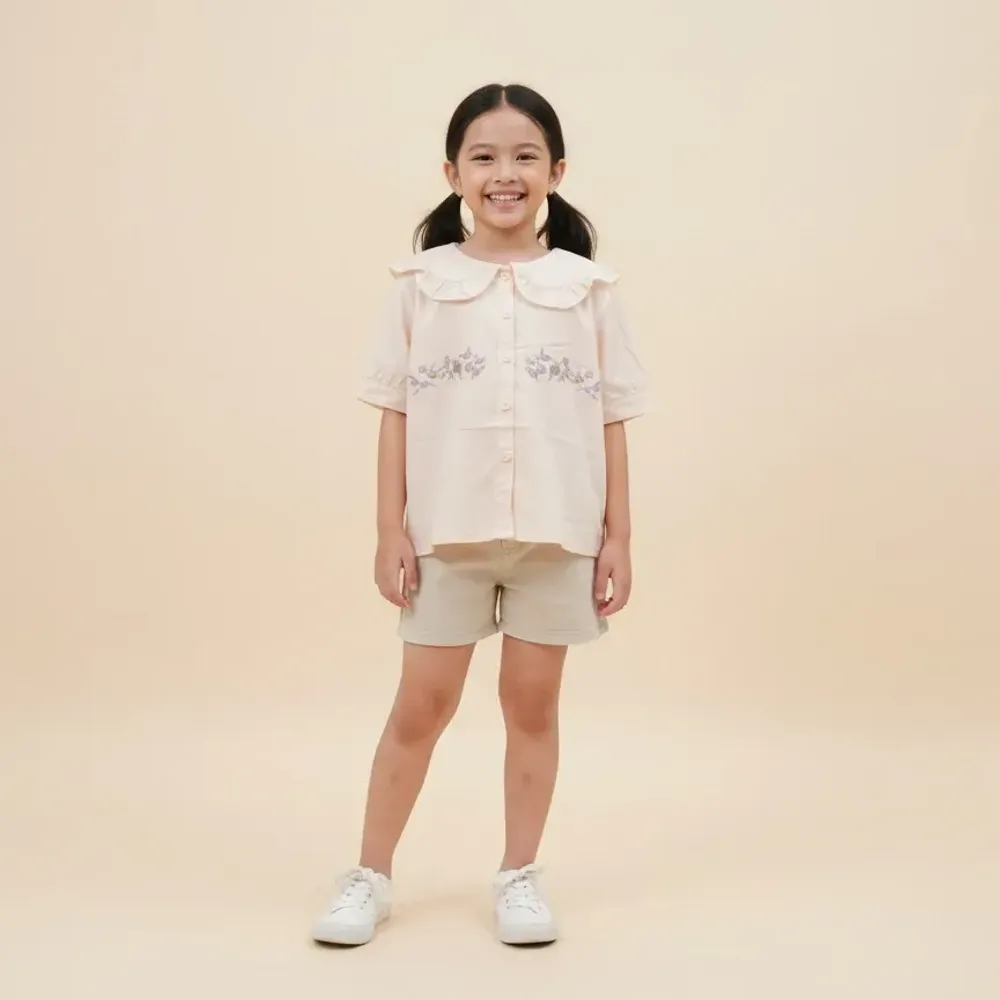 Tops Girl Dainty Flora Puff