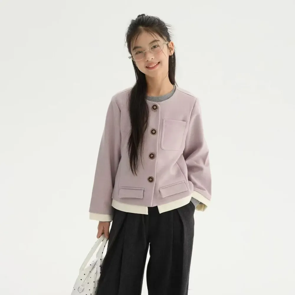 Tops Girl Whimsical Violet Knit