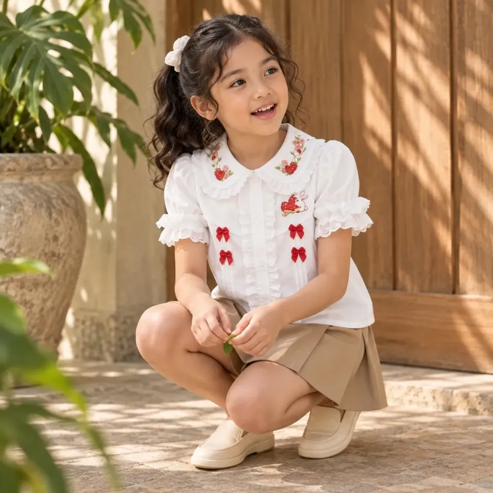 Tops Girl Ruby Blossom Blouse
