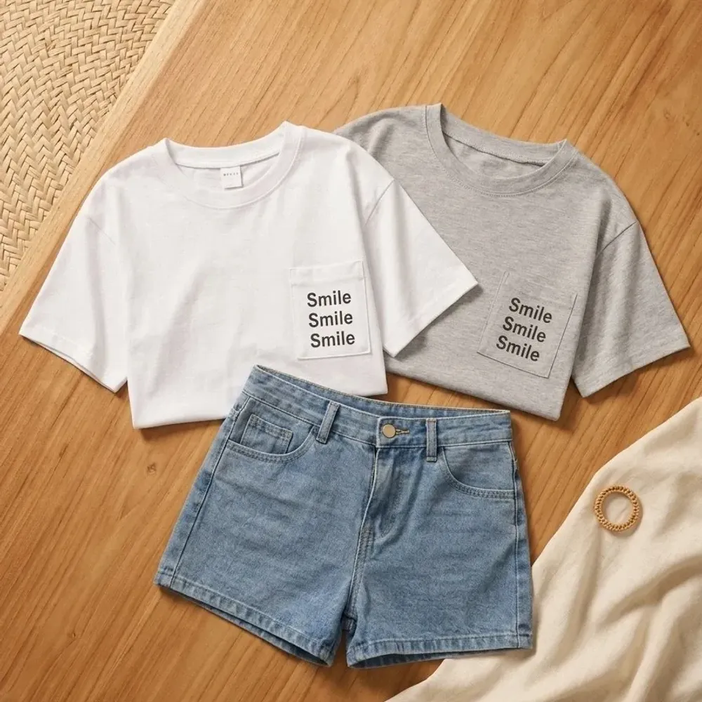 Set Girl Three Smile Short