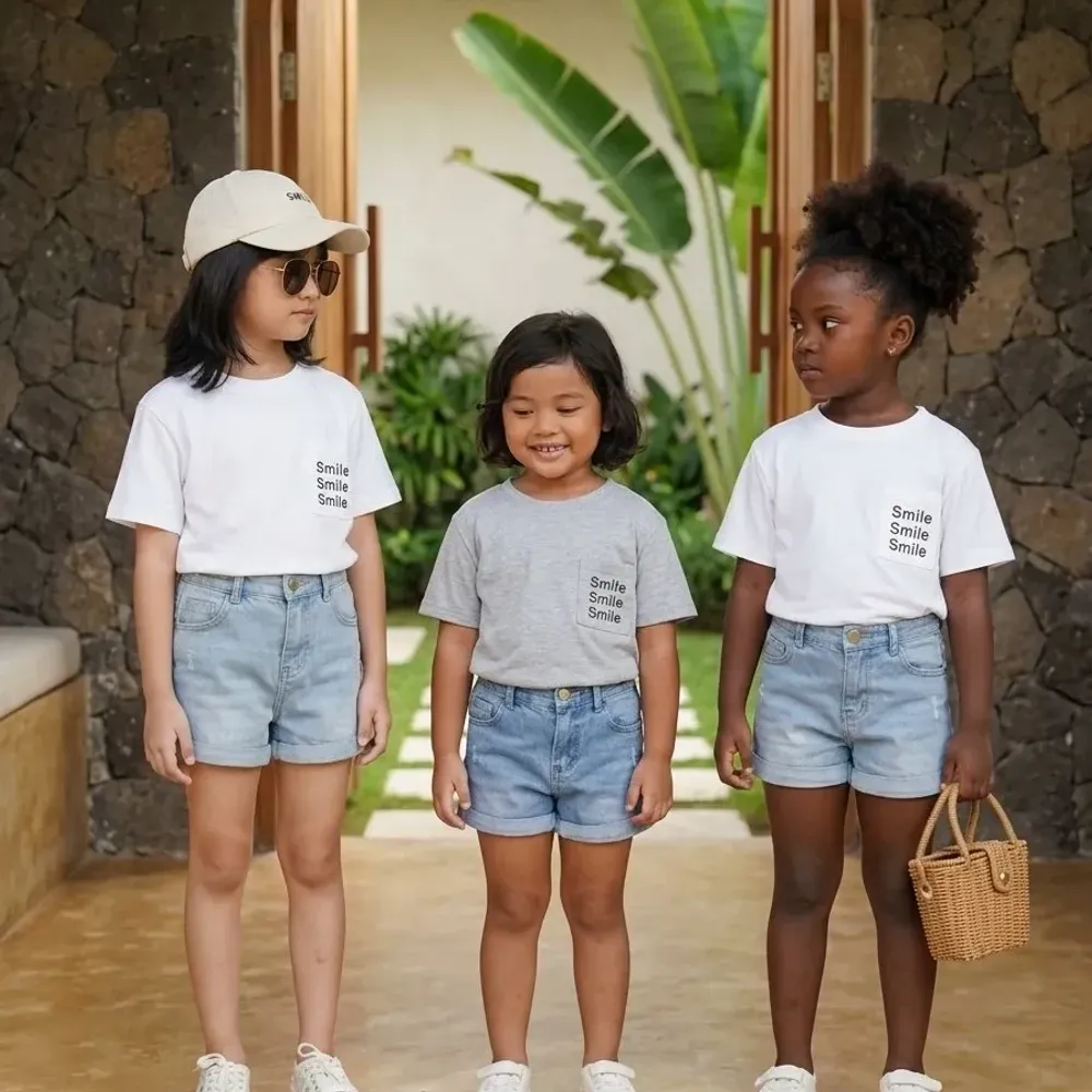 Set Girl Three Smile Short