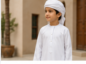 Boys thobe / kandura-inspired